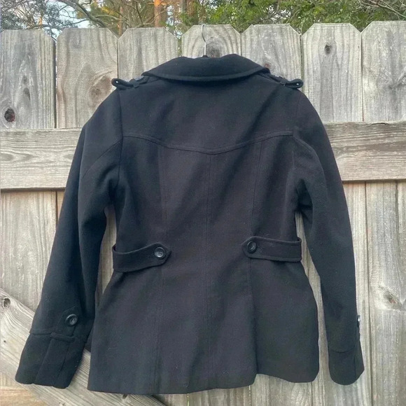 H & M black pea coat size 12 - Picture 3 of 3
